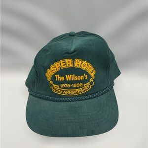 Vintage Green Corduroy Rope Snapback Hat Jasper Hotel